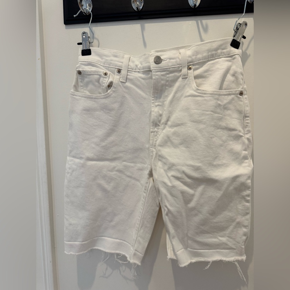 GAP Cream Bermuda High Rise Shorts
